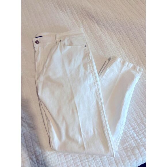 WHBM White Skimmer Pants size 14 - Picture 11 of 11
